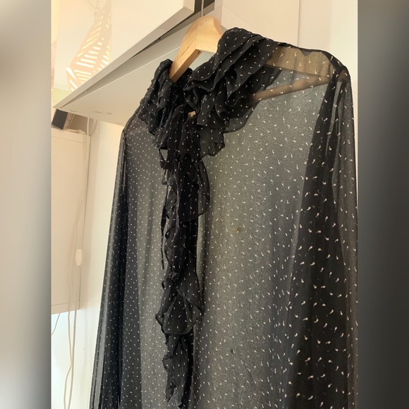 Ralph Lauren Black Long sleeves Mesh Blouse - Picture 3 of 10